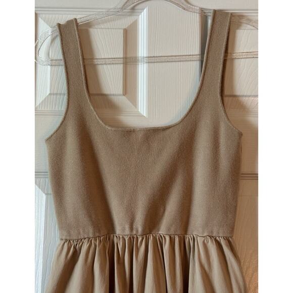 All:Row The Lucinda Midi Dress in Khaki Size L - Picture 4 of 9